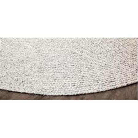 Work-Of-Art 6 ft. Cotton Round Cosmos Rug - Ivory WO2198181